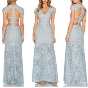 BCBGMaxAzria Light Blue Lace Gown